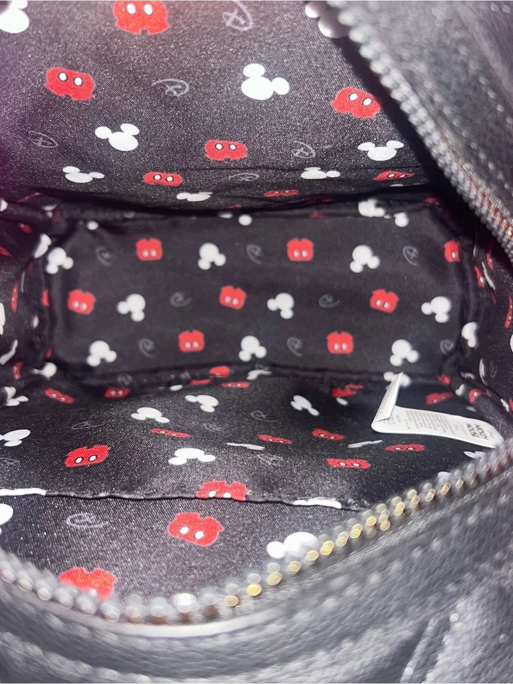 Mickey Mouse Quilted Mini Backpack with Bag Charm Disney X New